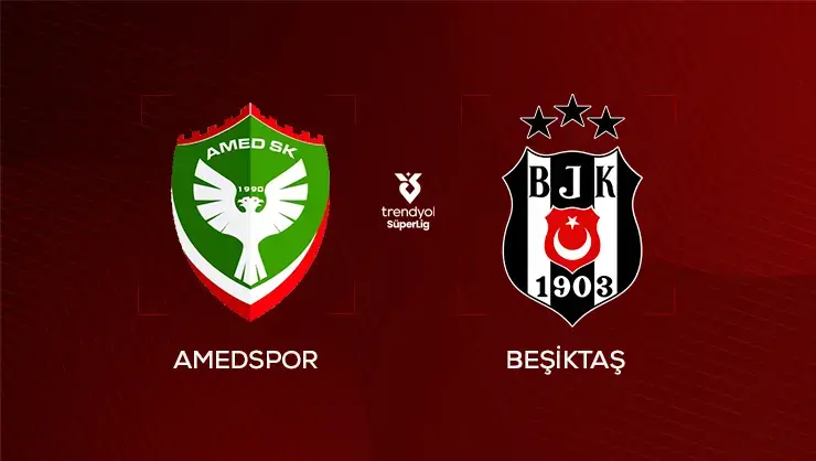 Amedspor – Beşiktaş karşılaşmasında ilk 11’ler belli oldu!