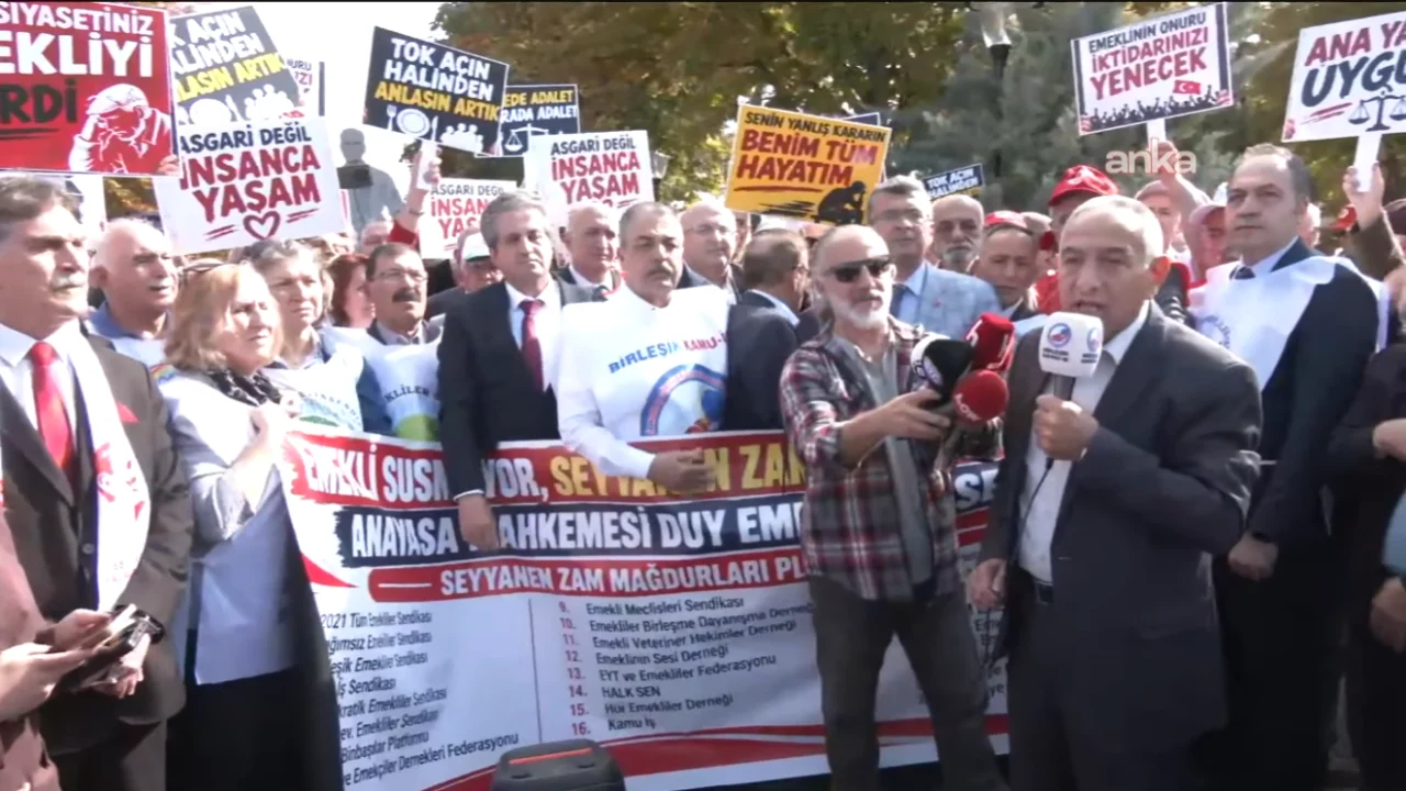 Ankara'daki emekli eyleminde intihar girişimi; kendini vurdu!