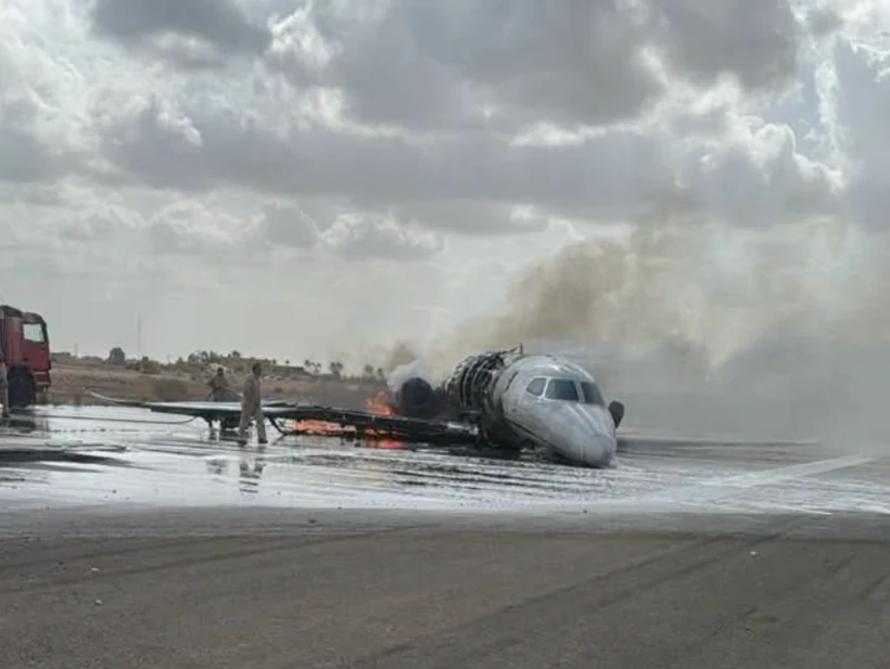 İş insanı Hamdi Akın'a ait jet Libya'da düştü