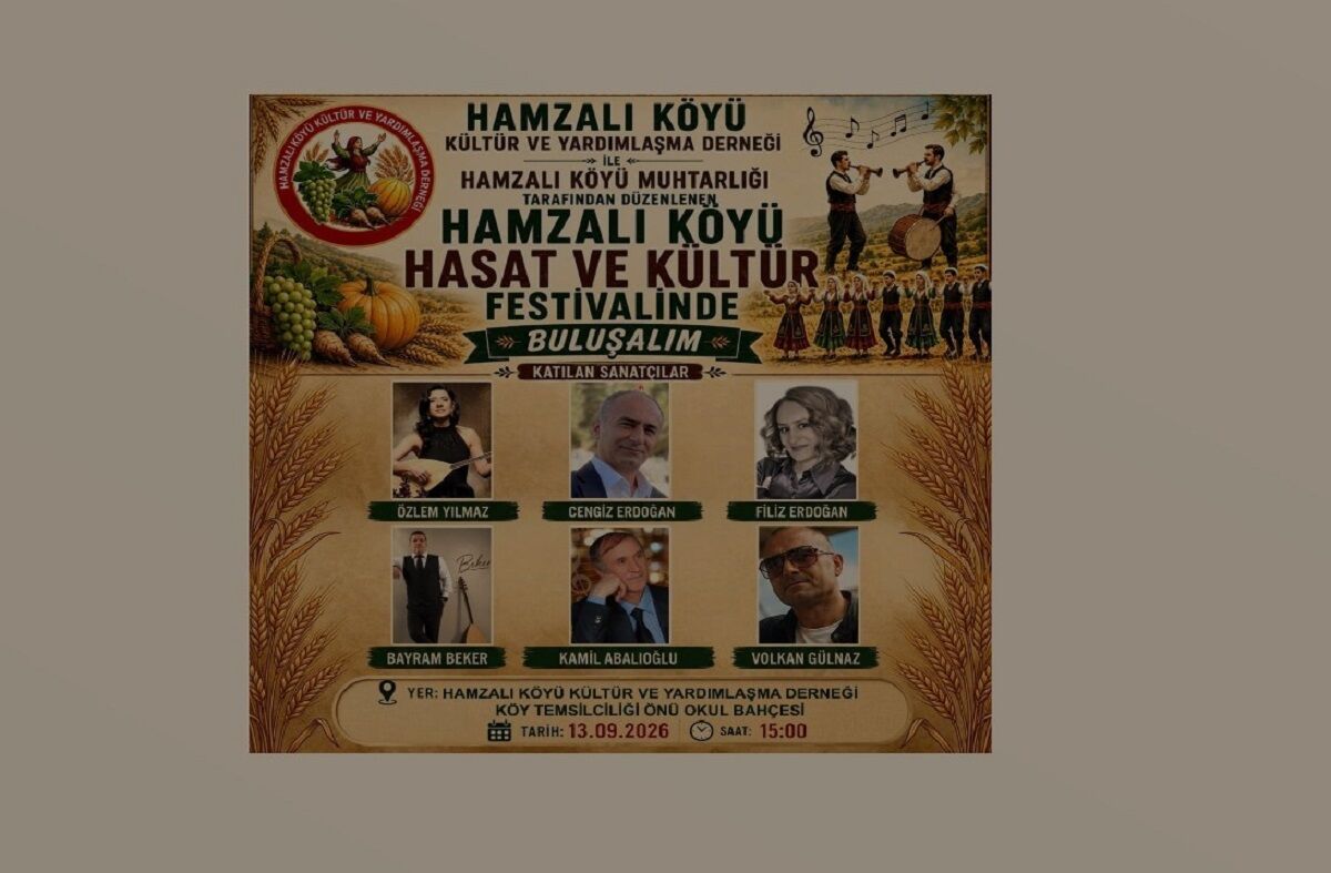 Hamzalı Köyü’nde hasat ve kültür festivali için geri sayım